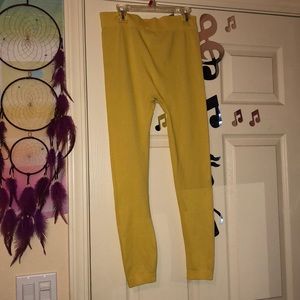 yellow leggings